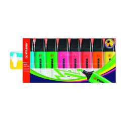Subrayador Fluorescente Stabilo Boss Original - Bolsa 8 colores surtidos