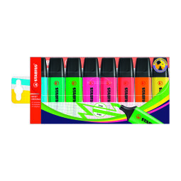 Markeerstift Stabilo Boss geassorteerde kleuren - Pak van 8