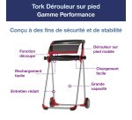 Tork W1 roller on feet, black