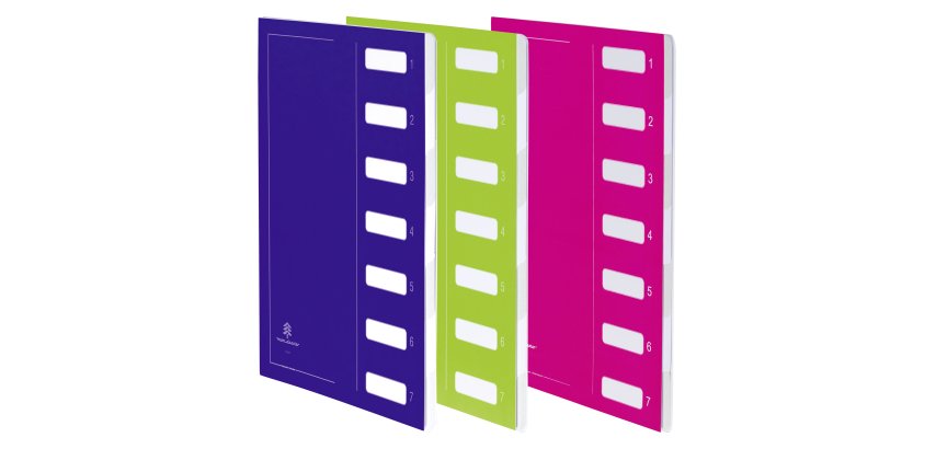 Pack van 2 sorteermappen Extendos met 7 onderverdelingen + 1 gratis 