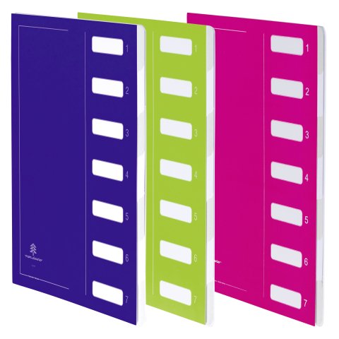 Pack de 2 clasificadores de tarjetas Extendos de 7 divisiones + 1 gratis
