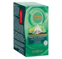 Box of 25 tea bags green tea intense mint 