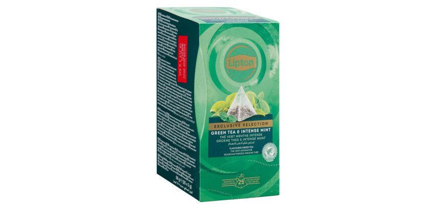 Green tea mint Intense Lipton - Box of 25 pyramid bags