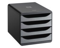 Módulo archivador de 4 cajones Exacompta Big Box negro