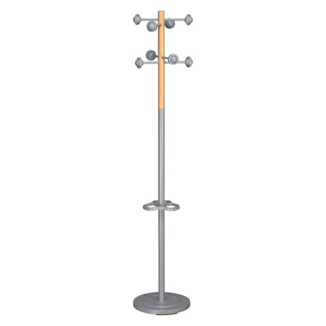 Hallstand metallic grey - color wood