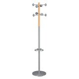 Portemanteau Accueil gris métal/ hêtre