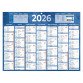 Calendrier semestriel mural 2026 - 32 x 42 cm - 7 mois