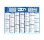 Calendrier semestriel mural 2027 - 32 x 42 cm - 7 mois