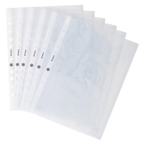 Paquete de 100 fundas multitaladro Bruneau A4, polipropileno liso 90 micras + 100 GRATIS