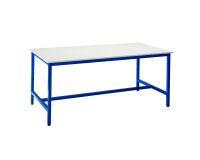 Banco de trabajo Alto 86 cm Ancho 200 x Fondo 100 cm tablero gris/zul