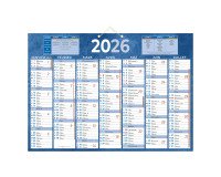 Calendrier semestriel mural 2026 - 38,5 x 54 cm