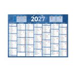 Calendrier semestriel mural 2027 - 38,5 x 54 cm