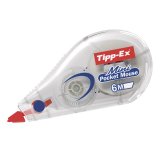 Pack de 15 correcteurs à sec Mini Pocket Mouse Tipp-Ex largeur 5 mm - Longueur 6 m + 5 offerts