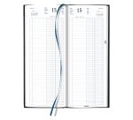 Agenda Brepols Euros/Centimes Banquier Long journalier 2 volumes - Année 2026 - 14,3 x 33 cm