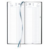 Agenda Brepols Euros/Centimes Banquier Long journalier 2 volumes - Année 2026 - 14,3 x 33 cm