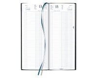 Agenda Brepols Euros/Centimes Banquier Long journalier 2 volumes - Année 2026 - 14,3 x 33 cm