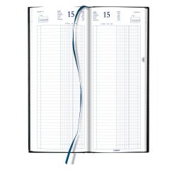 Agenda Brepols Euros/Centimes Banquier Long journalier 2 volumes - Année 2026 - 14,3 x 33 cm