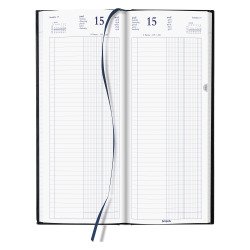 Agenda Brepols Euros/Centimes Banquier 1 Long journalier - Année 2026 - 14,3 x 33 cm