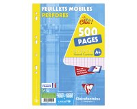 Hojas móviles 500 páginas séyès formato A4 21 x 29,7 cm Métric Clairefontaine - perforadas