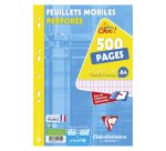 Feuillets mobiles 500 pages séyès format A4 21 x 29,7 cm Métric Clairefontaine - perforées