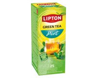 Green Tea Mint Lipton - Box of 25 freshness sachets