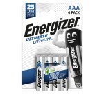 Pile AAA - LR3 lithium Energizer Ultimate - Blister de 4 piles