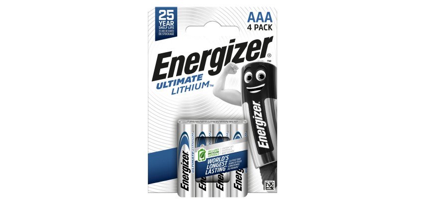 Pilas LR03  AAA lithium Energizer Ultimate - Blíster de 4