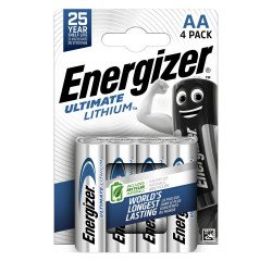 Pila LR06 AA litio Energizer Ultimate - Blister de 4