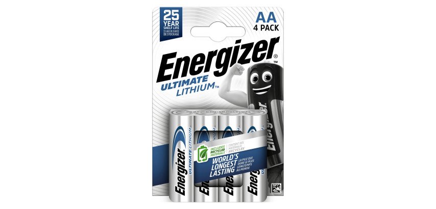 Energizer Ultimate - Pack of 4 Lithium AA/LR06 batteries - 1.5V