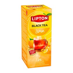 Thé noir citron Lipton - Boîte de 25 sachets fraîcheur