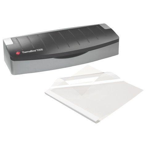 Pack binder GBC Thermobind T 200 + 100 white covers 250 g back 6 cm