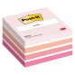 Bloc cube couleurs aquarelle Post-it 76 x 76 mm - bloc de 450 feuilles