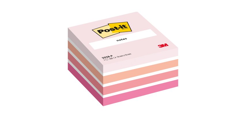 Kubusblock Post-It - Aquarellfarbe Post-it 76 x 76 mm