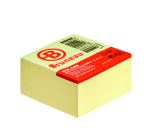 Bloc cube repositionnable jaune Bruneau 75 x 75 mm - bloc de 400 feuilles