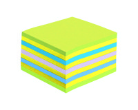 Bloc-cube couleurs Post-it 76 x 76 mm - 450 feuilles