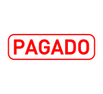 Trodat printy 4911 Sello fórmula comercial "PAGADO"