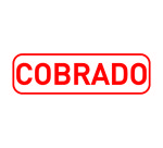 Trodat printy 4911 Sello fórmula comercial "COBRADO"