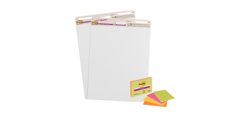 Flipchart Meeting Chart - buy 2 x blocks for flipcharts + 4 meeting notes for free