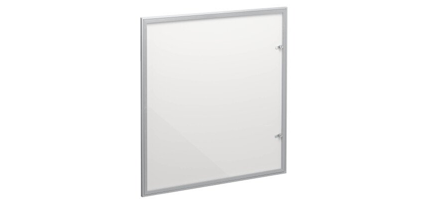 Vitrine d'affichage intérieur extra-plate aluminium - 12 feuilles