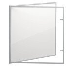Vitrine d'affichage intérieur extra-plate aluminium - 12 feuilles