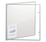 Vitrine d'affichage intérieur extra-plate aluminium - 12 feuilles