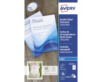 Tarjeta de correspondencia Avery Quick and Clean 128 x 82 mm - 260 g - blanco - Paquete de 100
