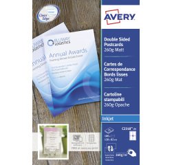 Sleeve 100 correspondence cards, format 82x128 mm Avery C-2318