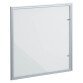 Interior showcase with swinging door with light grey lacquered back - 12 A4 sheets 