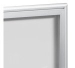 Vitrine d’intérieur porte battante fond laqué gris clair - 12 feuilles A4