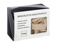 Box of 100 g rubber bands 200 mm