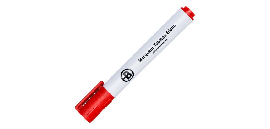 Uitwisbare markeerstift Bruneau spitse punt 2 tot 3 mm plastic behuizing