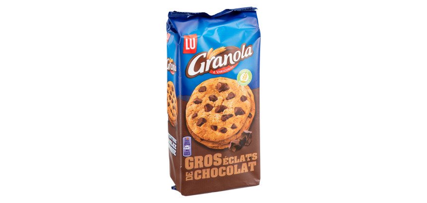 Gâteaux Granola cookies Lu aux pépites de chocolat - Paquet de 184 g