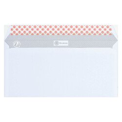 Enveloppe recyclée 110 x 220 mm Bruneau 80 g sans fenêtre blanche - Boîte de 500