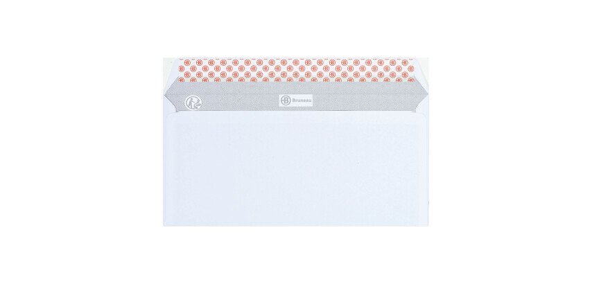 Sobres reciclados 110 x 220 mm 80 g sin ventana Bruneau - Caja de 500